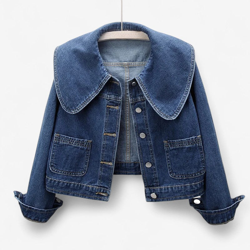 Leony – Spijkerjack met lange mouwen en voorzakken