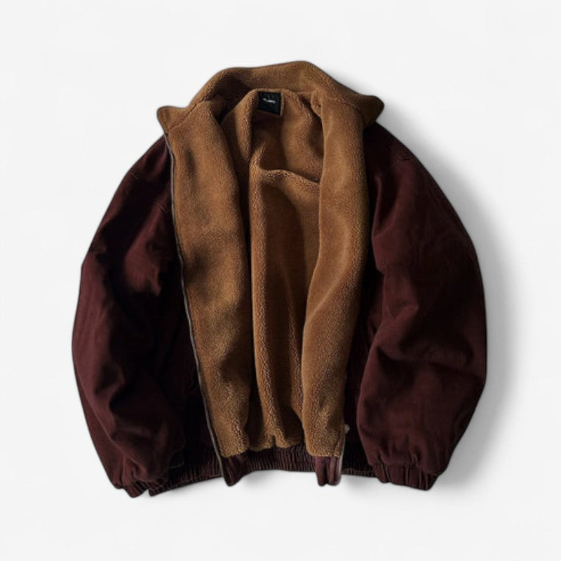 James – Lange mouwen jas met ritssluiting en zijzakken