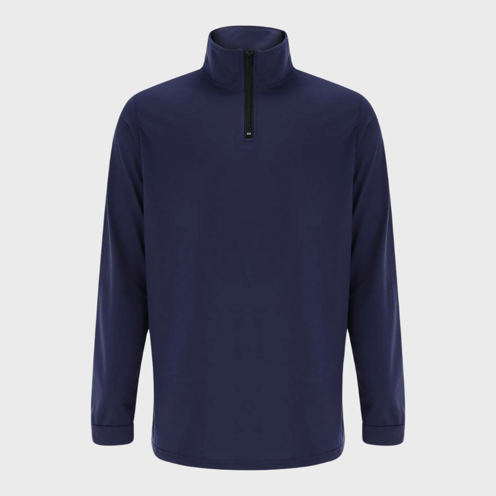 Ethan – Stijlvolle half-zip pullover sweatshirt met lange mouwen