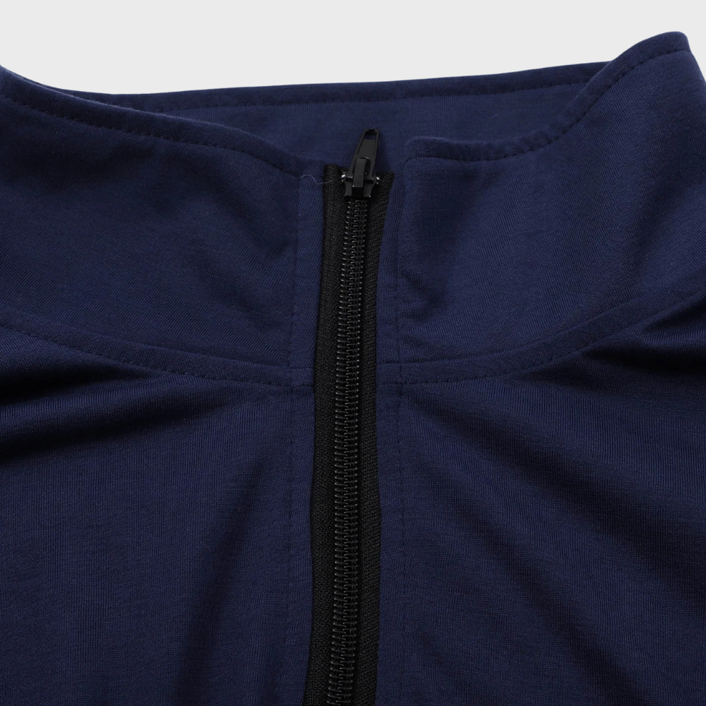 Ethan – Stijlvolle half-zip pullover sweatshirt met lange mouwen