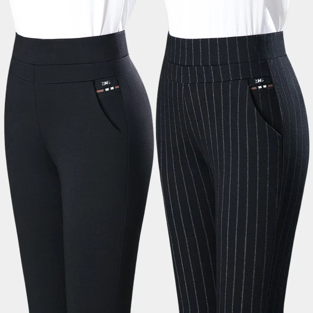 Sophie - Stretchbroek met hoge taille en zakken