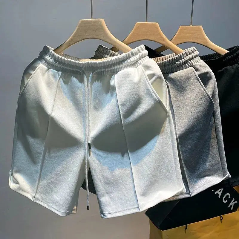 Leo - Relaxed-fit shorts met verstelbaar trekkoord en stijlvolle plooien aan de voorkant