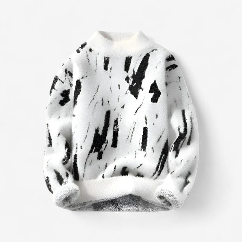 William - Lange Mouw Trui met Ronde Hals en Geribde Mouwen