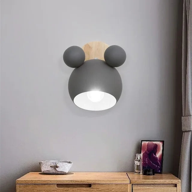 CharmGlow - Knusse Mickey Mouse Wandlamp voor kinderkamers