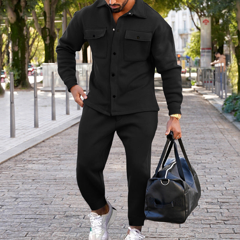 Gavin - Getailleerde tweedelige set met relaxte broek en moderne pasvorm