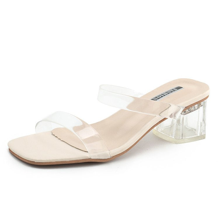 Celina – Transparante slippers met blokhak en gemakkelijk aan te trekken ontwerp