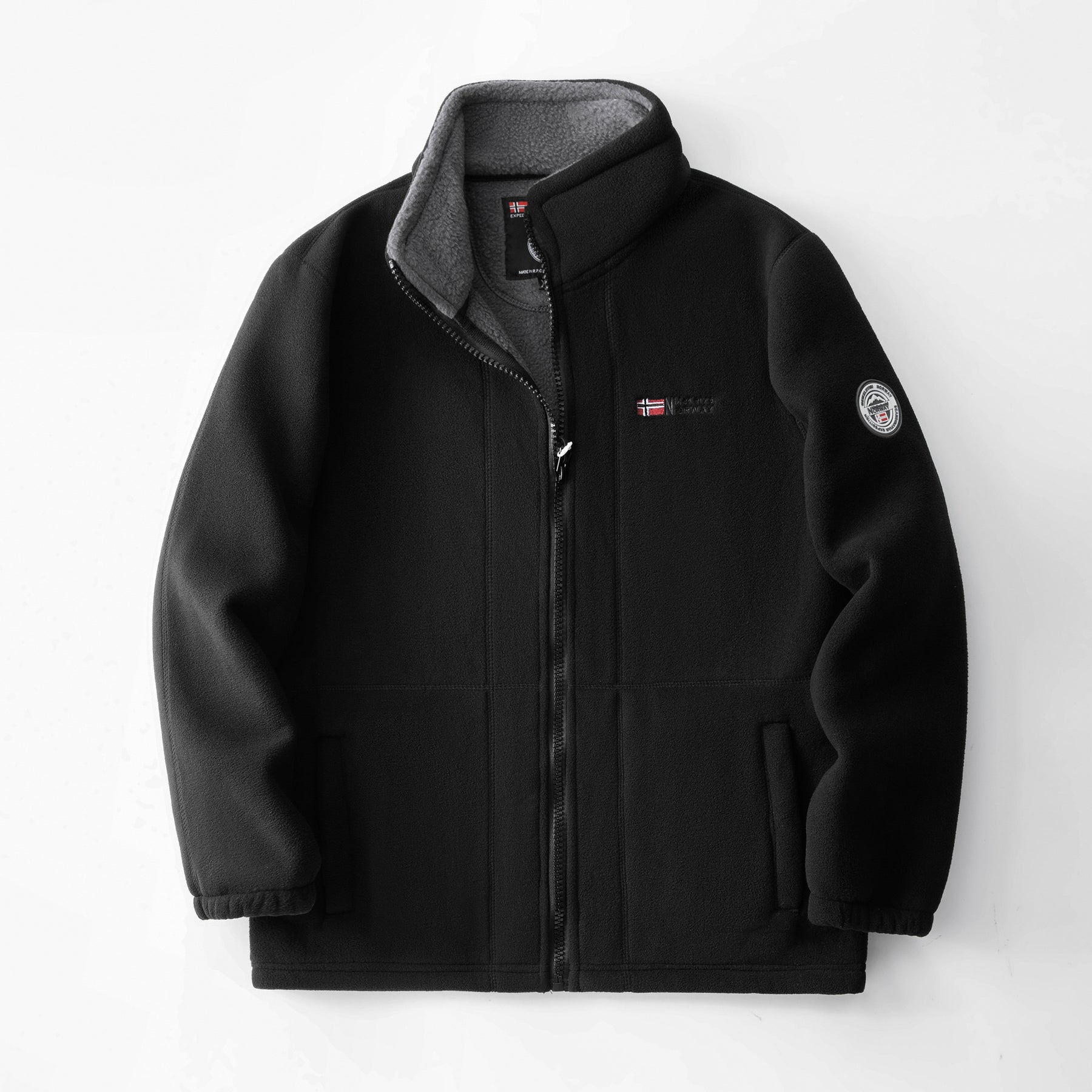 Andreas - Stijlvolle fleece jas met ritssluiting en praktische zakken