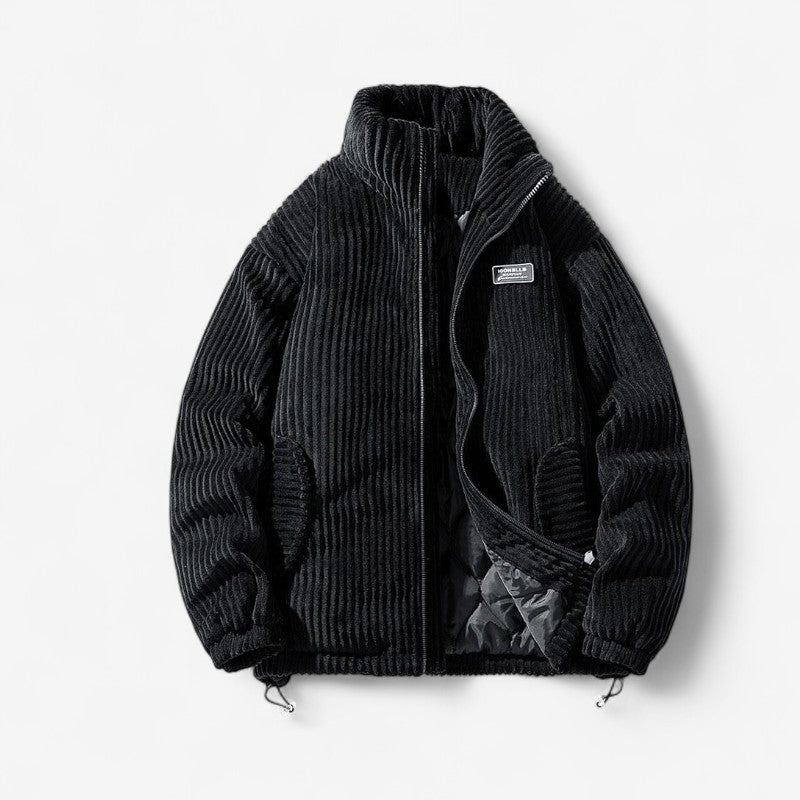 ZipGuard – Lange Mouwen Jas met Ritssluiting en Opstaande Kraag