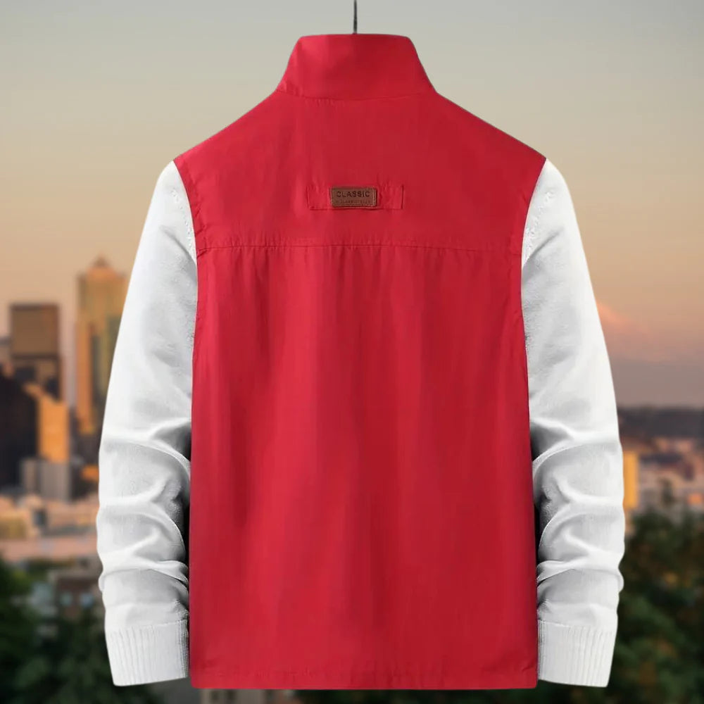 Harry - Casual vest met omgeslagen kraag voor een gepolijste look