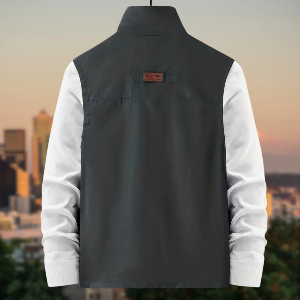 Harry - Casual vest met omgeslagen kraag voor een gepolijste look