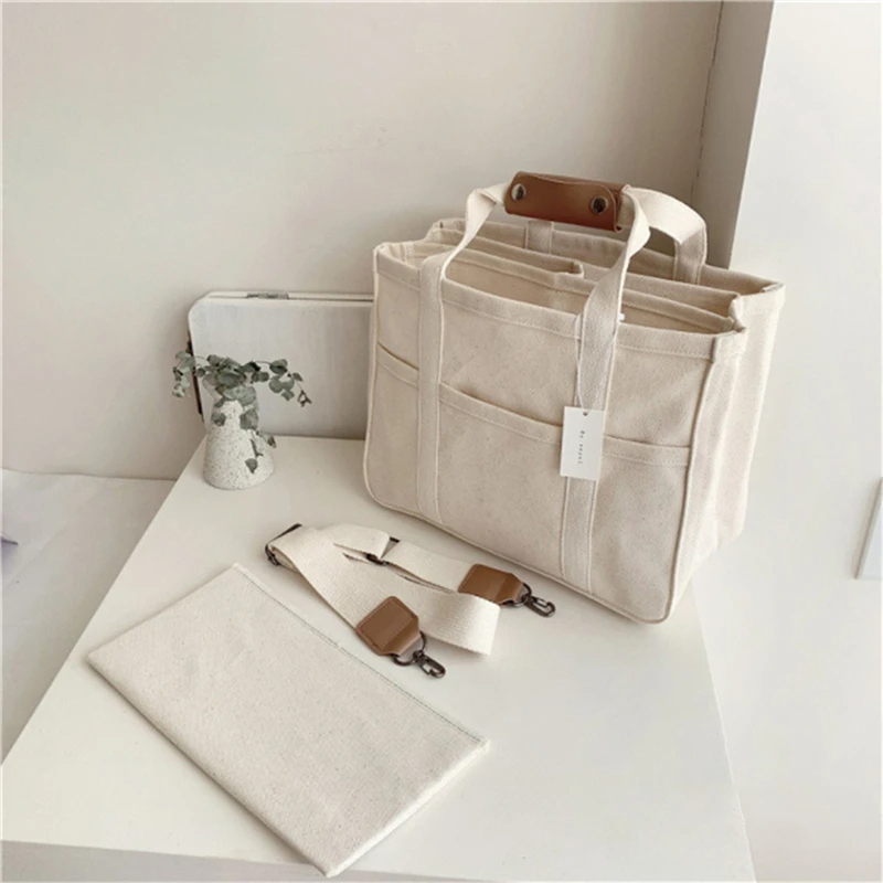 Mila – Sac fourre-tout classique avec plusieurs compartiments et bandoulière réglable