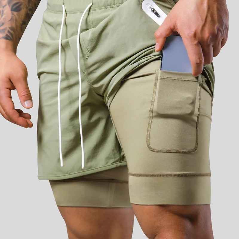Axel – Stijlvolle sportshorts met elastische tailleband en veilige zakken