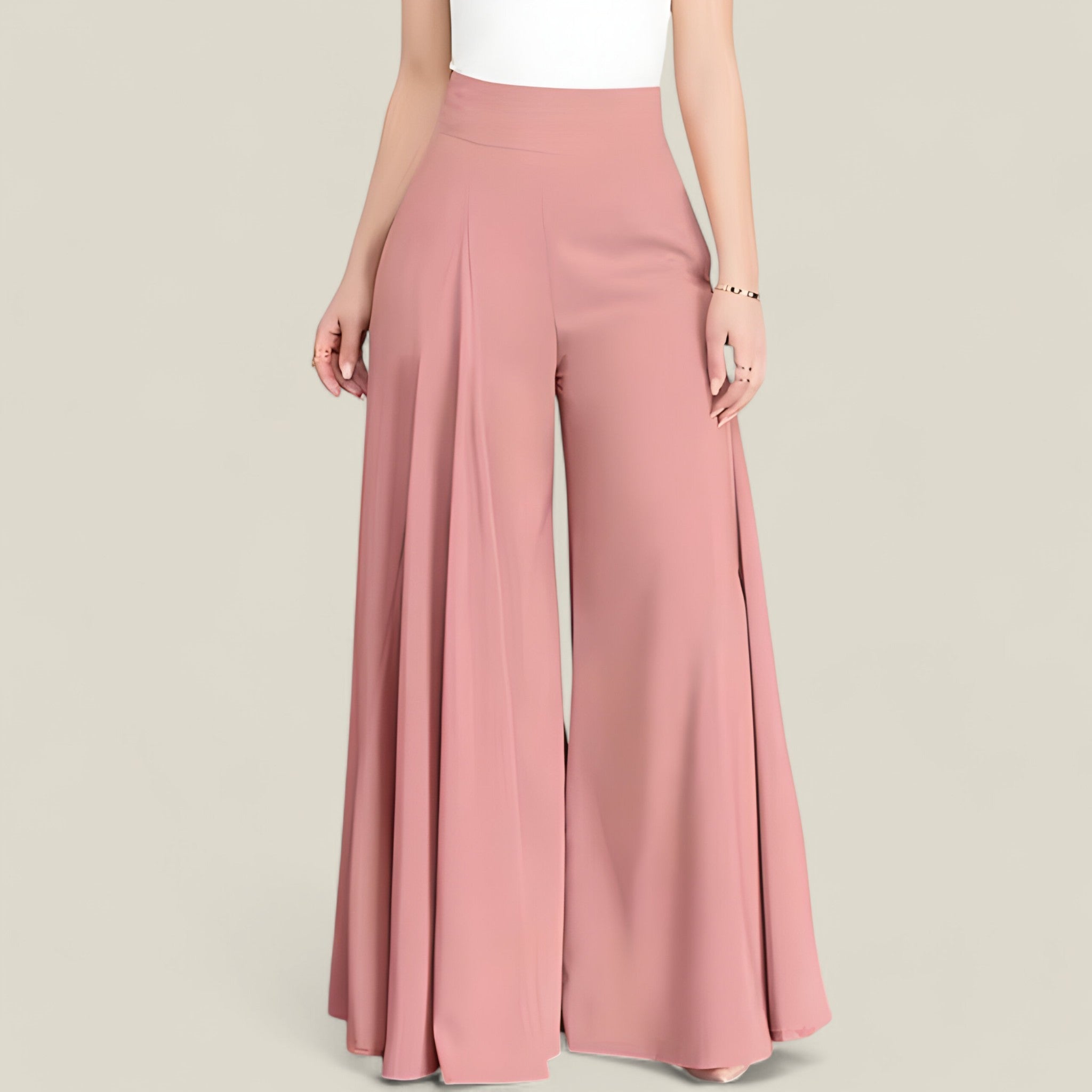 Anna - Flare broek met hoge taille en modern silhouet