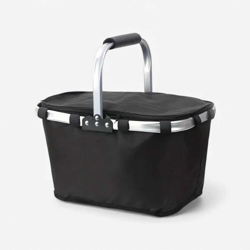 CarryFold – Opvouwbare Mand met Handvat en Ritssluiting