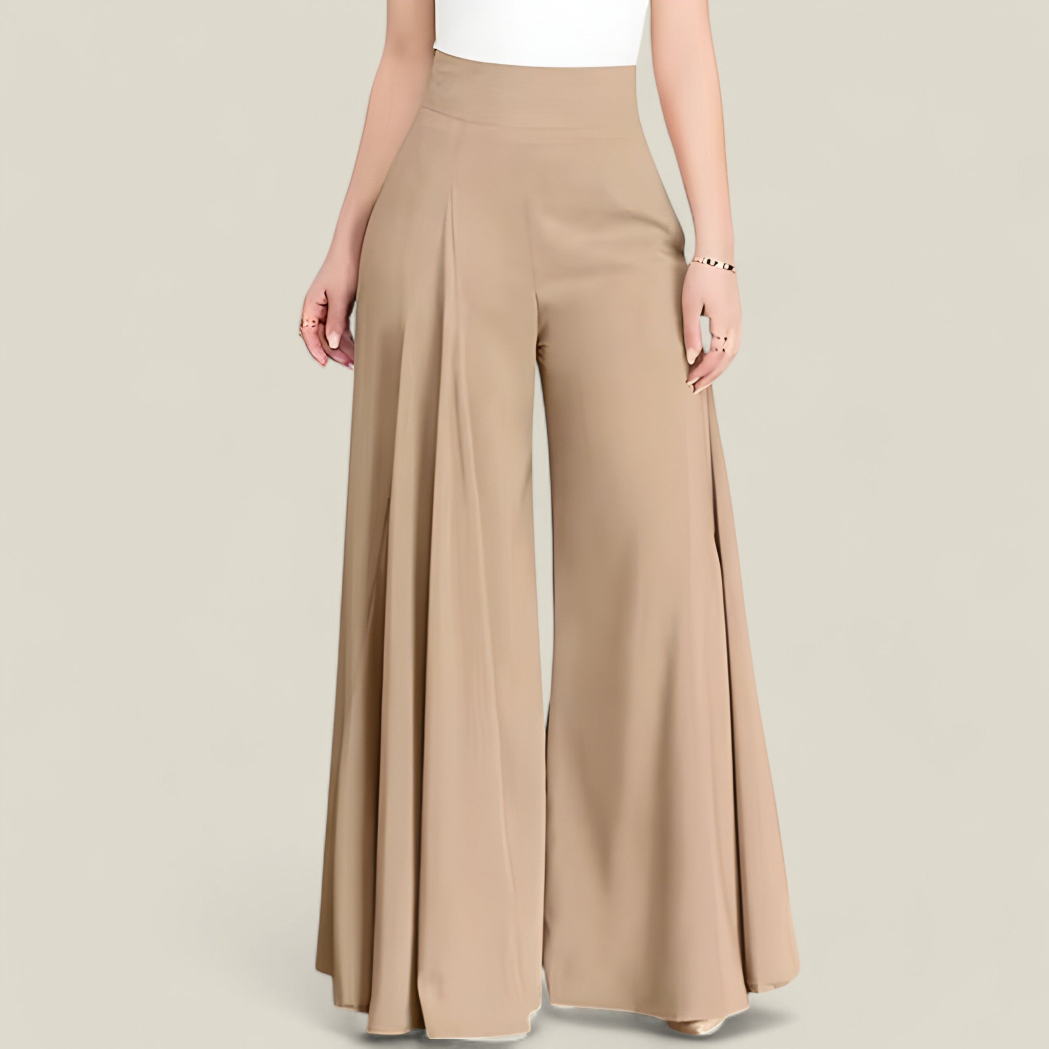 Anna - Flare broek met hoge taille en modern silhouet
