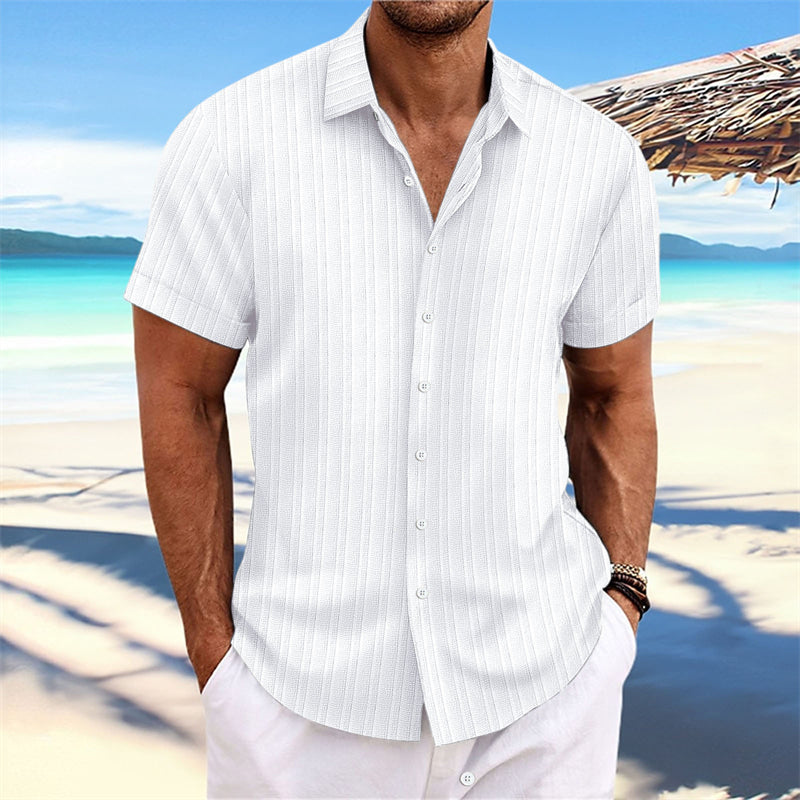 Fritz - Laid-Back Shirt met Halve Mouwen