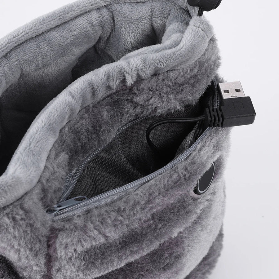 Clara - Comfortabele USB Verwarmde Pantoffels met Enkelbedekking