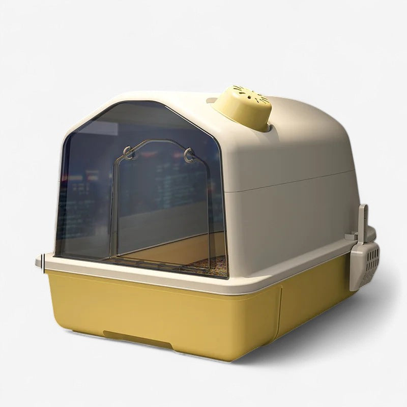 PawVault – Grote kattenbak met deksel en hoge zijkanten