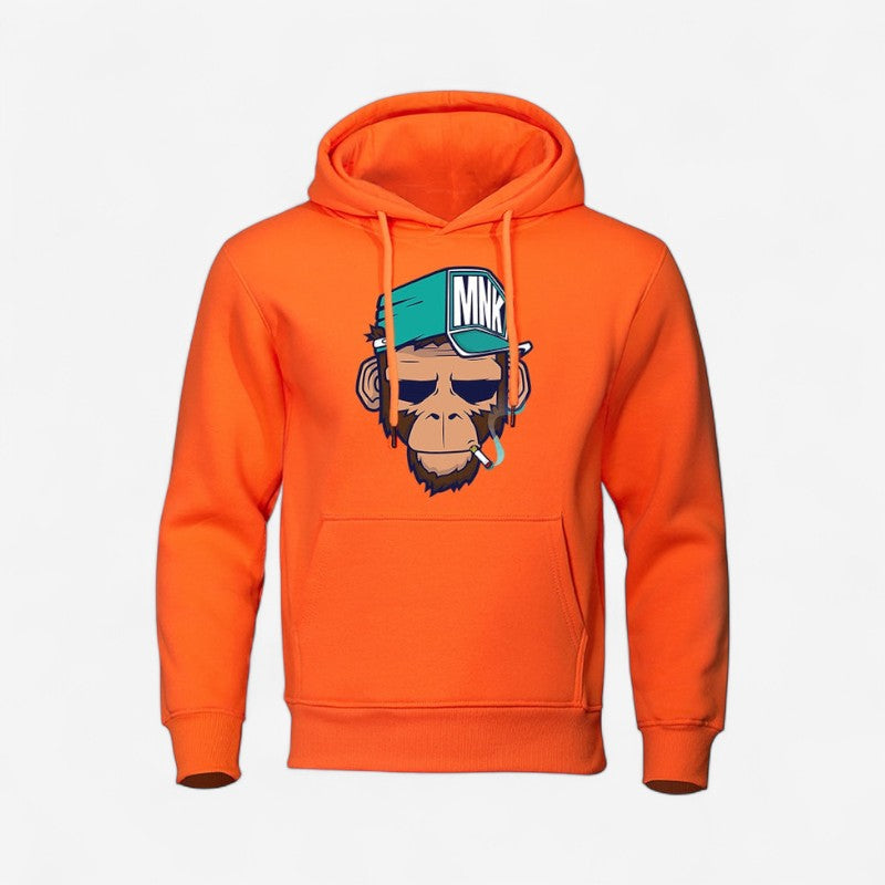 Alex - Hoodie met Lange Mouwen Zakjes en Geribd Detail