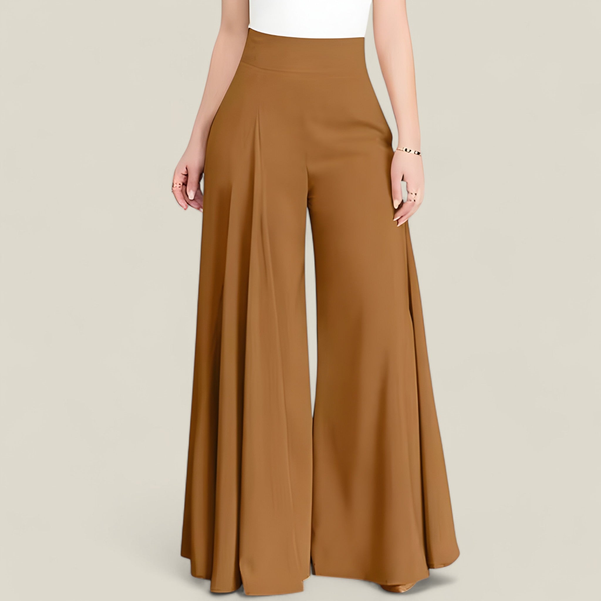 Anna - Flare broek met hoge taille en modern silhouet