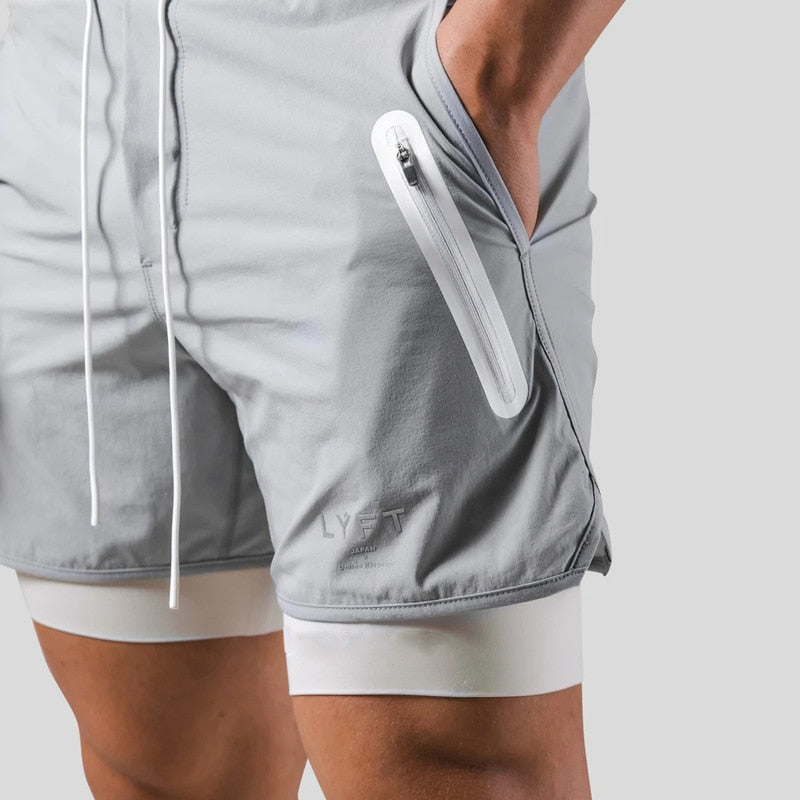 Axel – Stijlvolle sportshorts met elastische tailleband en veilige zakken