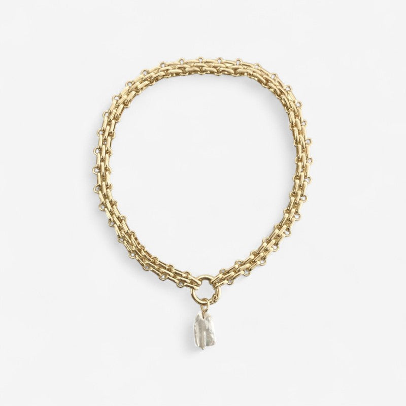 UrbanShine - Hip Hop Ketting met Parel Hanger