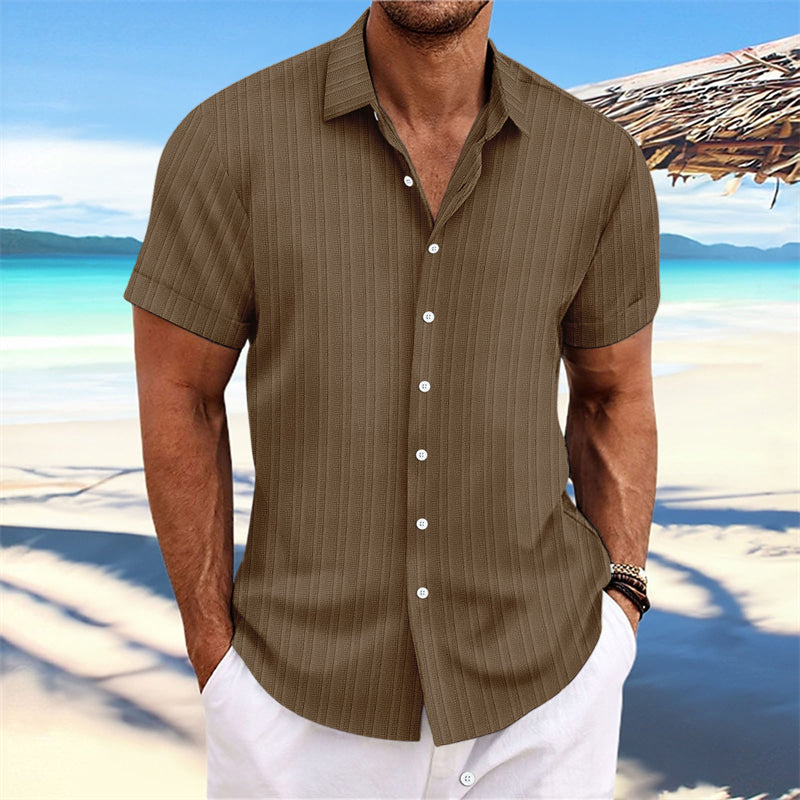 Fritz - Laid-Back Shirt met Halve Mouwen