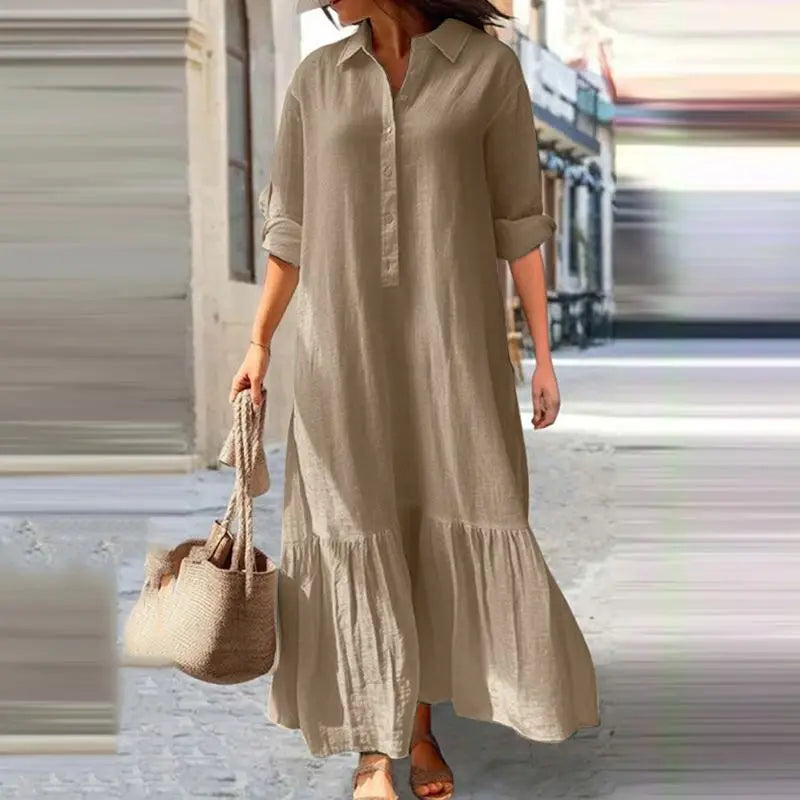 SleekSleeve™ - Chique Jurk Met Lange Mouwen