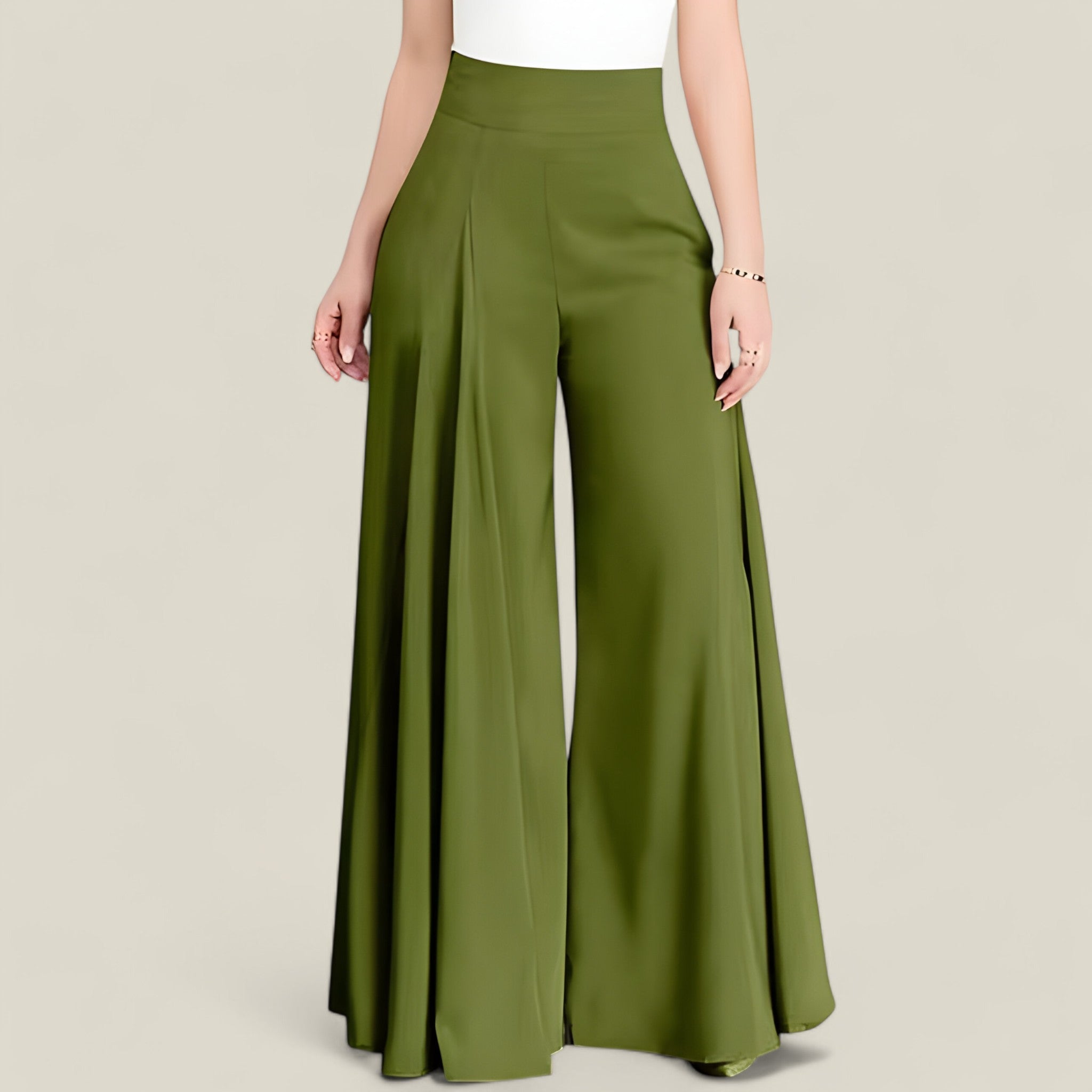 Anna - Flare broek met hoge taille en modern silhouet