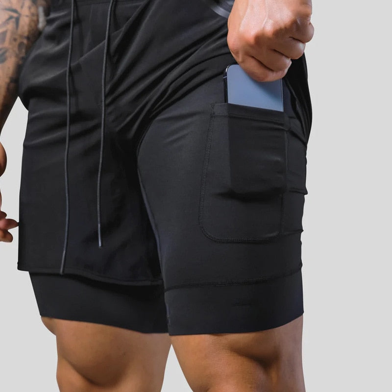 Axel – Stijlvolle sportshorts met elastische tailleband en veilige zakken