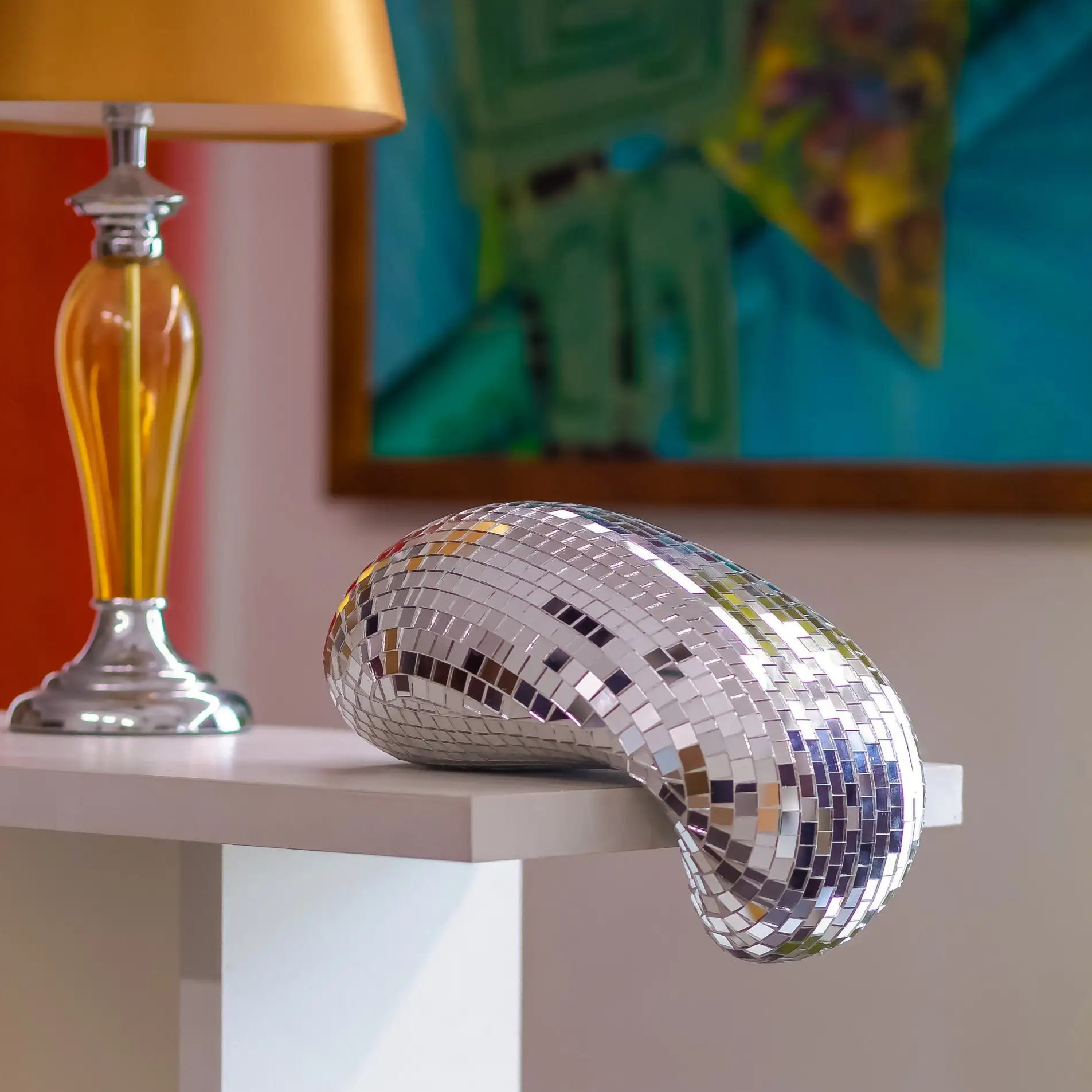 GlowMelt - Handgemaakt decoratief stuk met reflecterende mozaïektegels