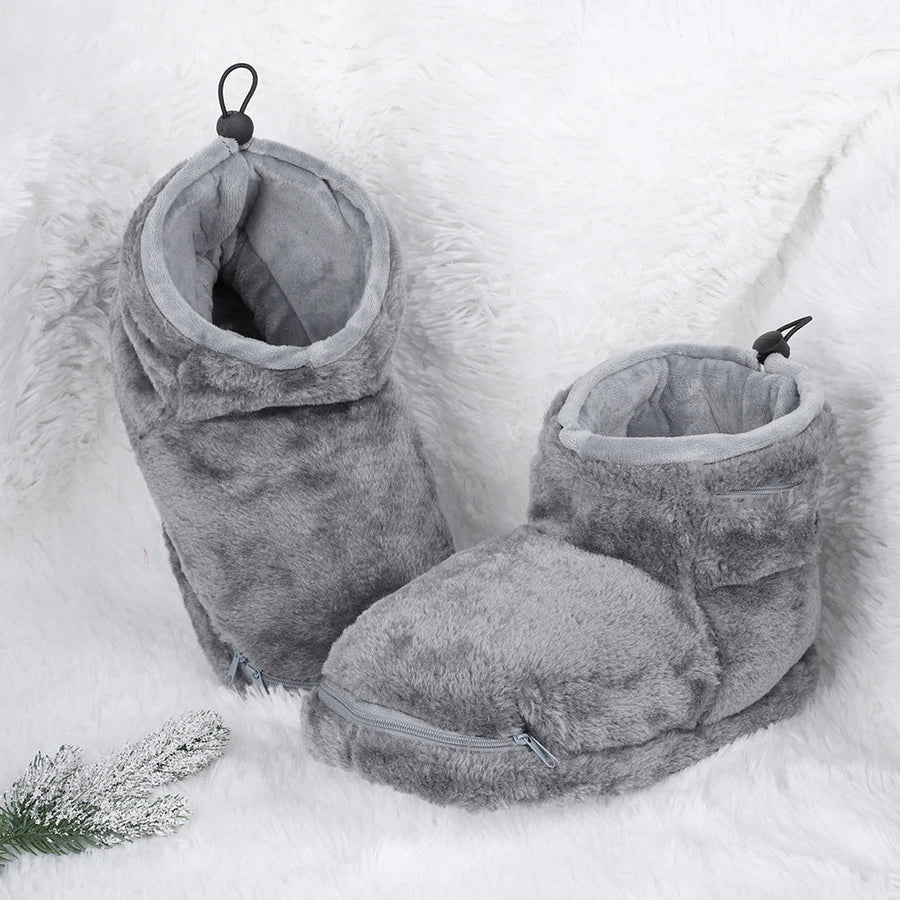 Clara - Comfortabele USB Verwarmde Pantoffels met Enkelbedekking