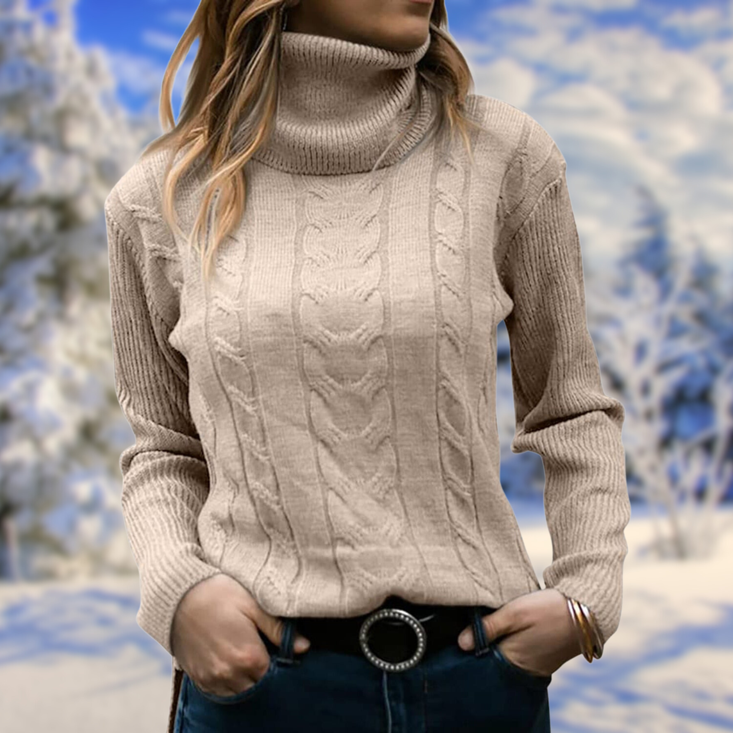 Freya - Elegante Single-Breasted Sweater met Geruite Kraag