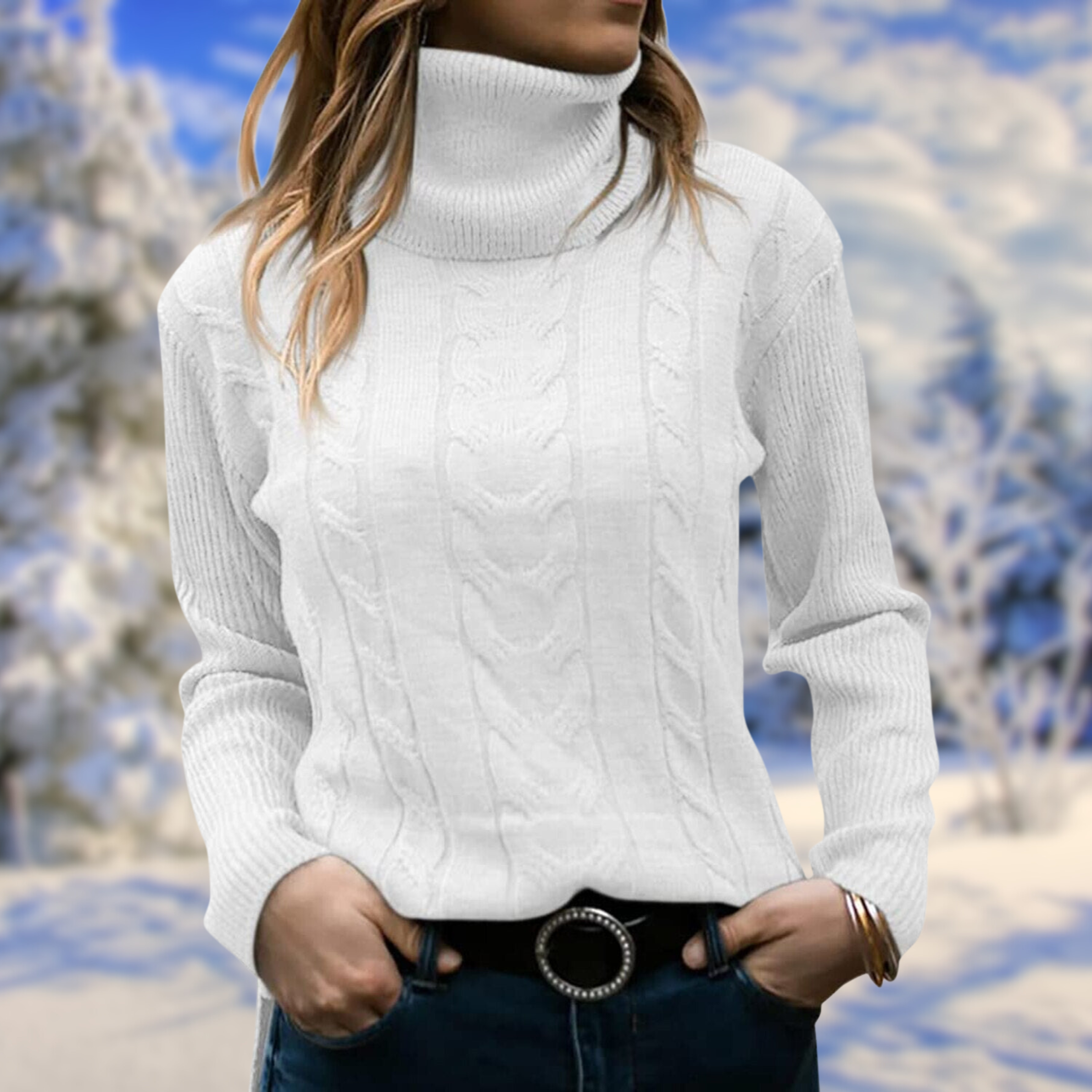 Freya - Elegante Single-Breasted Sweater met Geruite Kraag