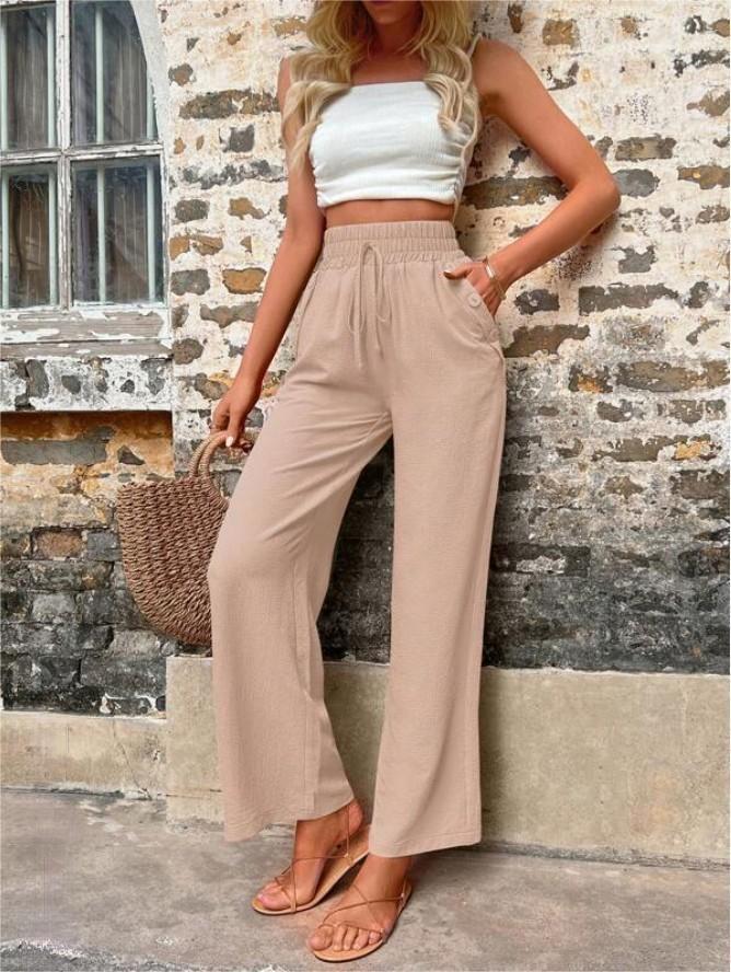 Ferda - Stijlvolle losse broek met flatterende hoge taille