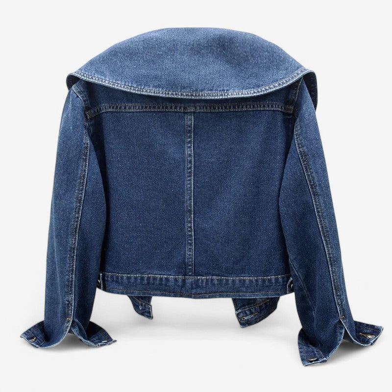 Leony – Spijkerjack met lange mouwen en voorzakken