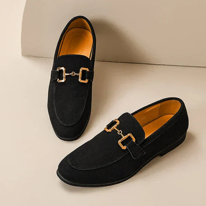 Ethan - Geraffineerde loafers met gespdetail