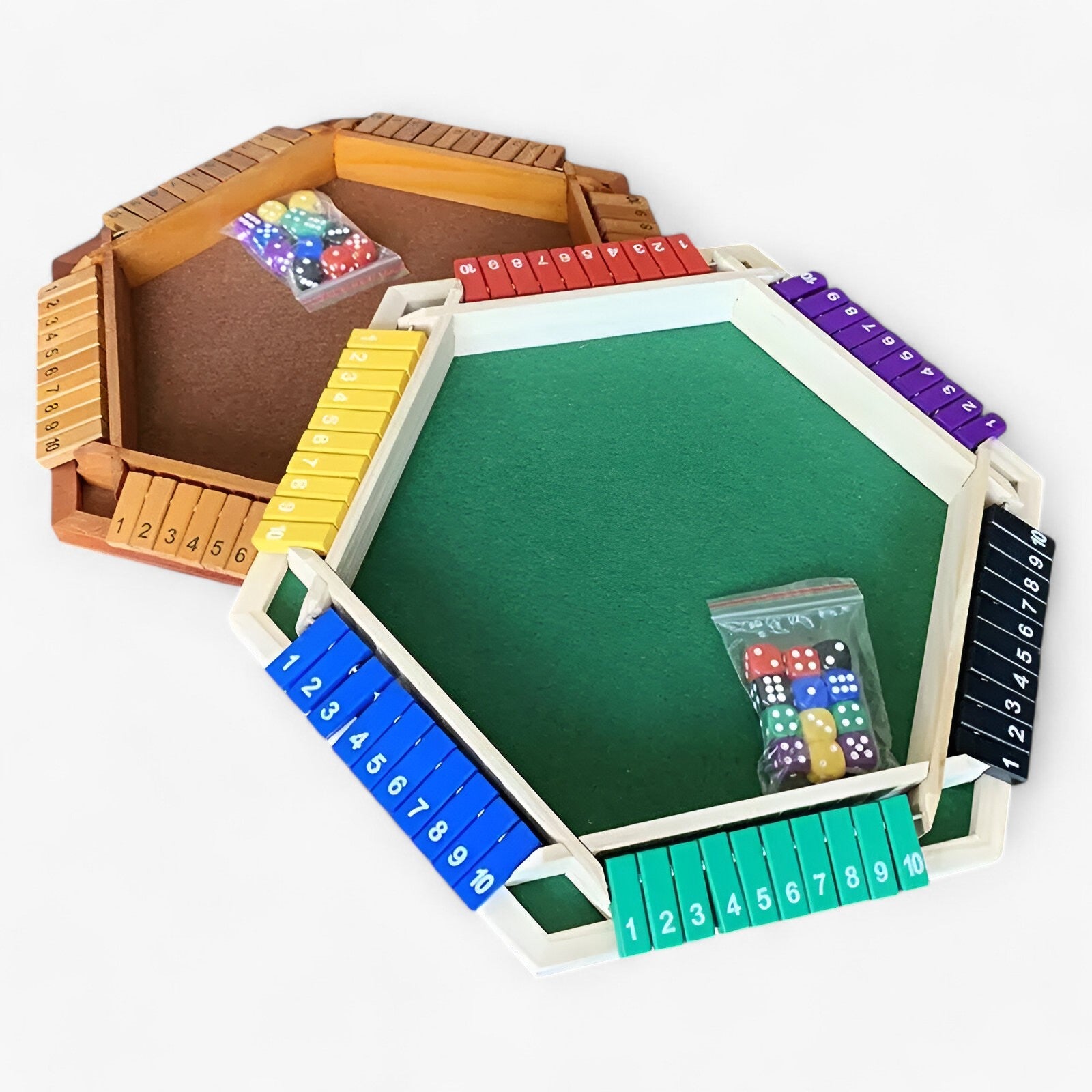 GameCraft - Modern houten dobbelspel met dobbelstenen voor plezier en strategie