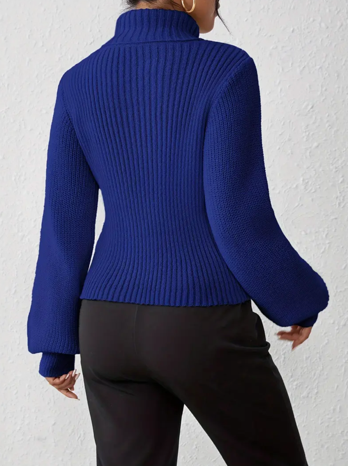 Ava - Sweater met lange mouwen en hoge hals voor een moeiteloze stijl