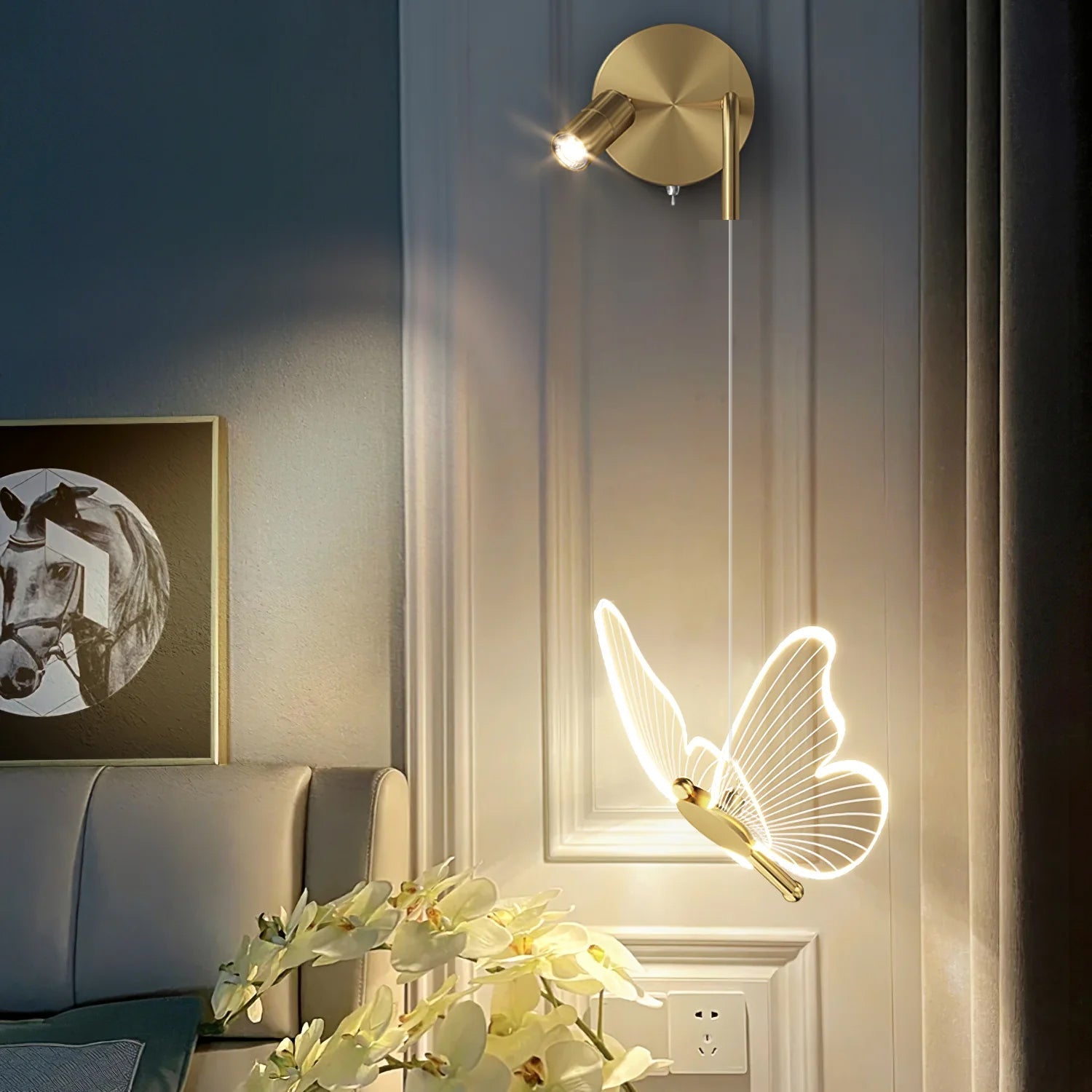 LumiFly – Vlinder Wandlamp met Geïntegreerde LED