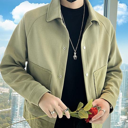 Alwin - Stijlvolle Button-Down jas met praktische zakken