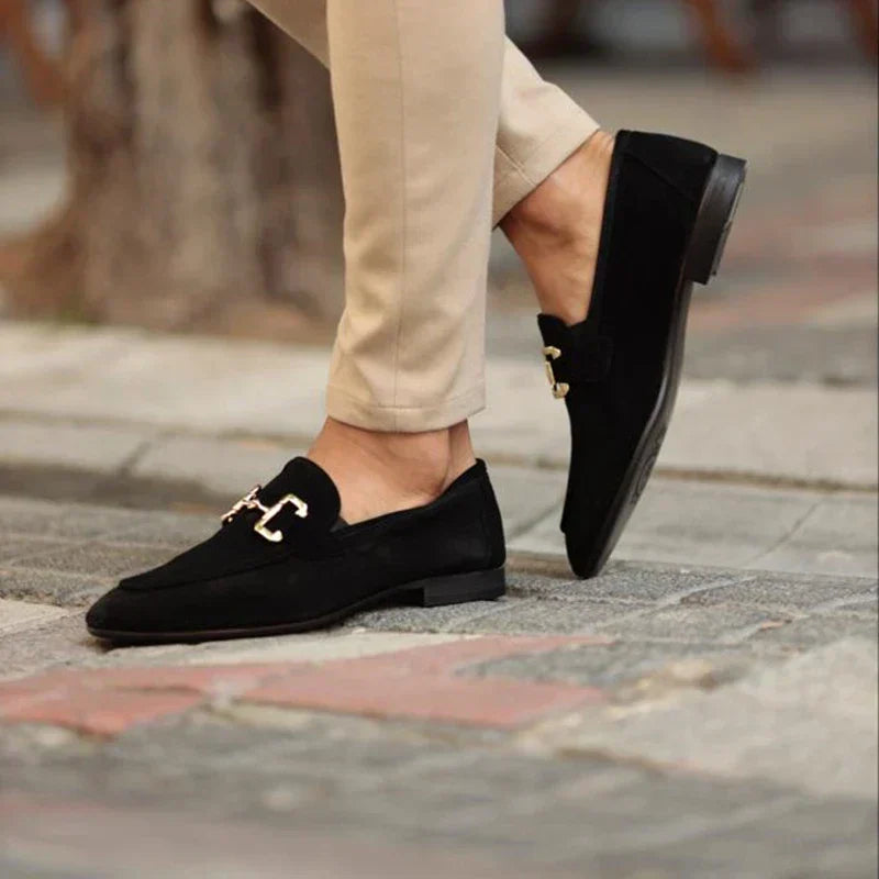 Ethan - Geraffineerde loafers met gespdetail