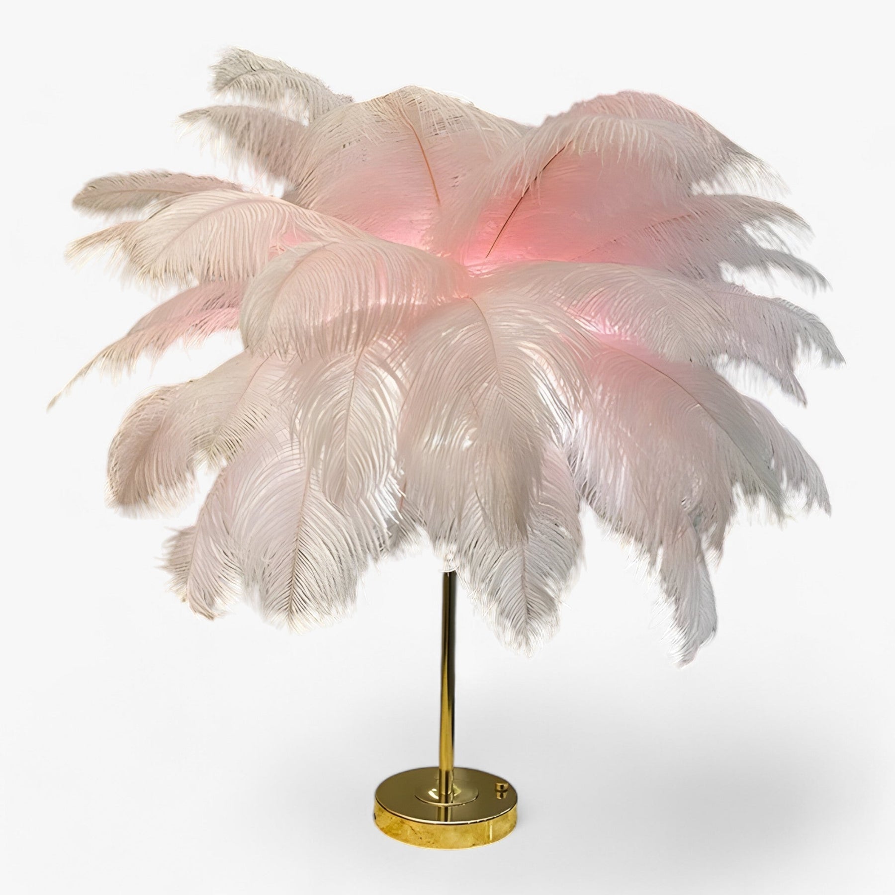 FeatherGlow - Door aanraking geactiveerde LED-lamp met elegante veren