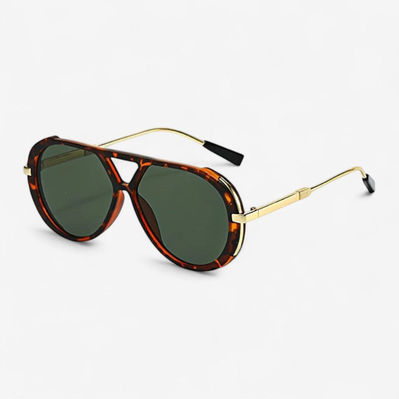 StyleHunt – Zonnebril met Ovale Vorm en Luipaardprint