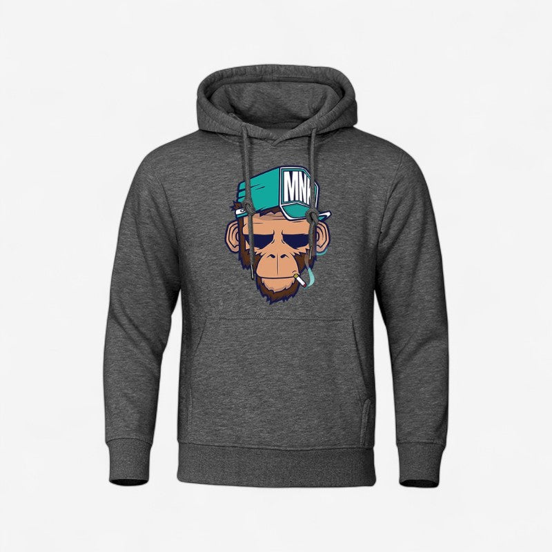 Alex - Hoodie met Lange Mouwen Zakjes en Geribd Detail