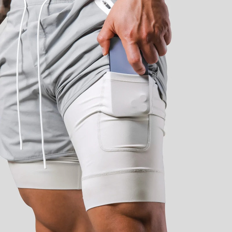 Axel – Stijlvolle sportshorts met elastische tailleband en veilige zakken