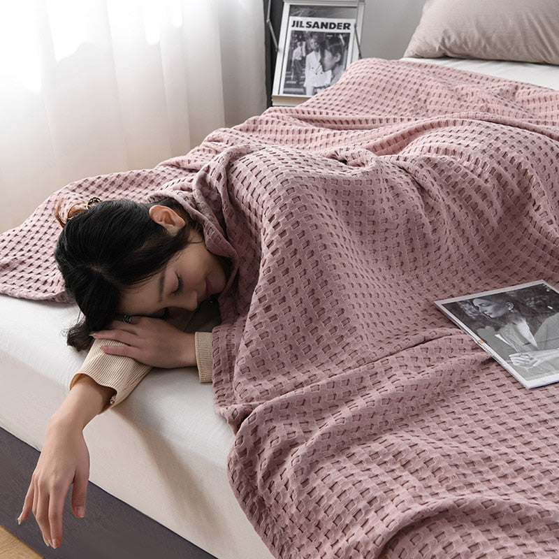 WarmLoom - Wikkel jezelf in behaaglijk comfort met een prachtige deken met rasterpatroon