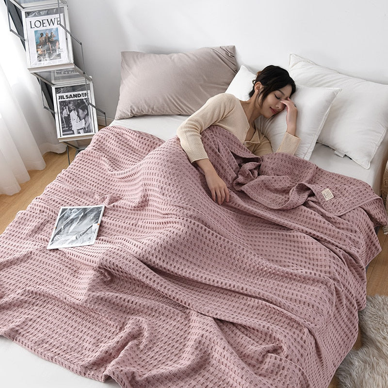 WarmLoom - Wikkel jezelf in behaaglijk comfort met een prachtige deken met rasterpatroon