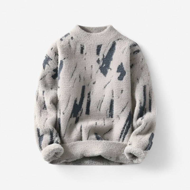 William - Lange Mouw Trui met Ronde Hals en Geribde Mouwen