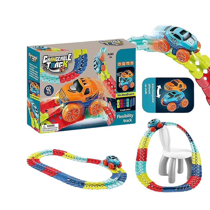 TrackWhiz – Flexibele racebaanset met 360°-autobeweging en aangepaste lay-outopties